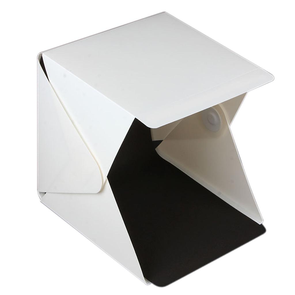 8.89'' x 9.05'' x 9.44'' Light Room Table Top Photo Studio Photography LED Lighting Tent Kit Backdrop Cube Box