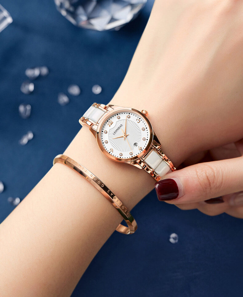 Đồng hồ nữ chính hãng LEONIDAS LD80131-1 Kính sapphire ,chống xước ,Chống nước 30m ,Bảo hành 24 tháng,Máy điện tử(Pin),dây kim loại 316L, thiết kế đơn giản dễ đeo