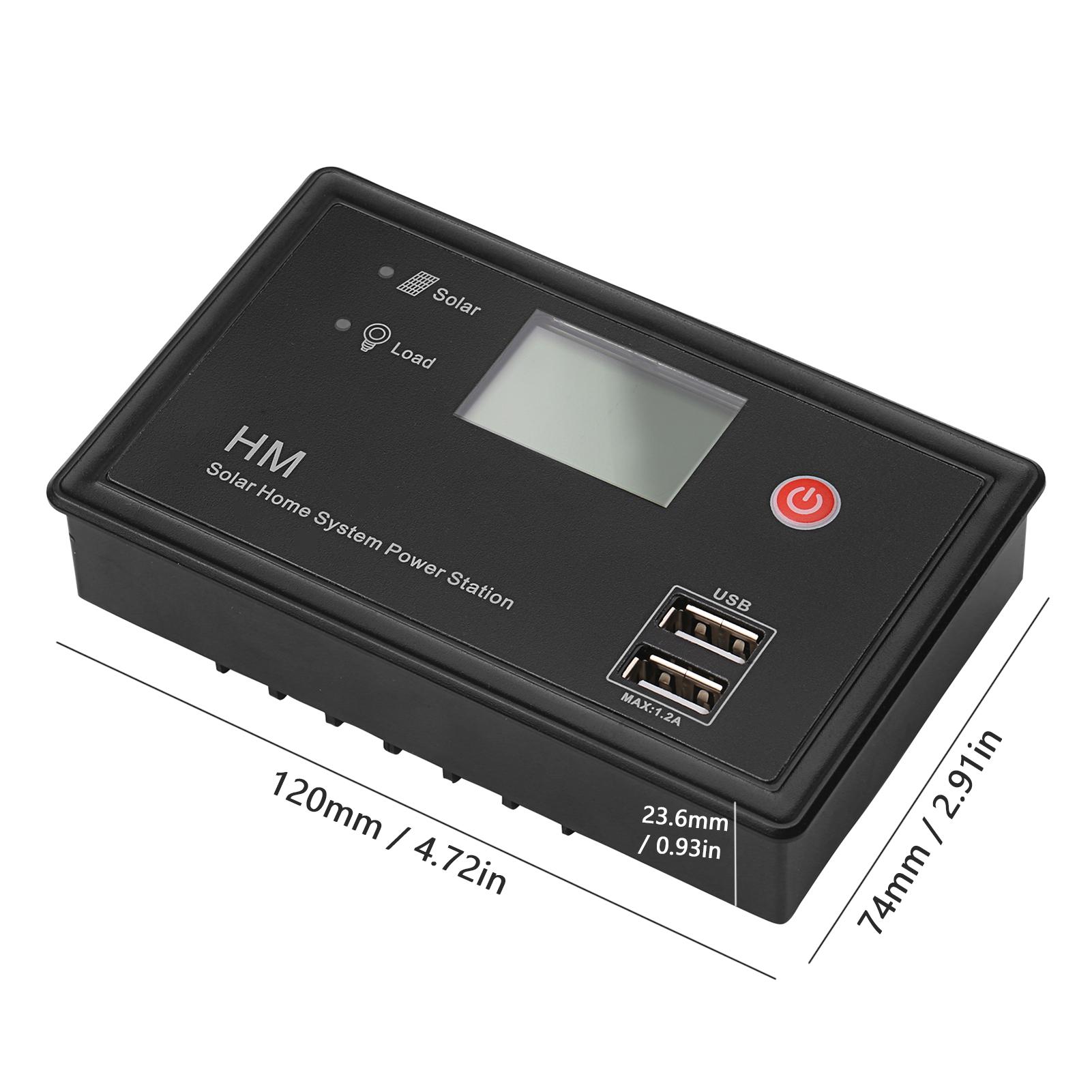Bộ điều khiển sạc năng lượng mặt trời PWM hỗ trợ nhận dạng tự động 12V / 24V cho điện áp hệ thống.Có 5 chế độ . 20A