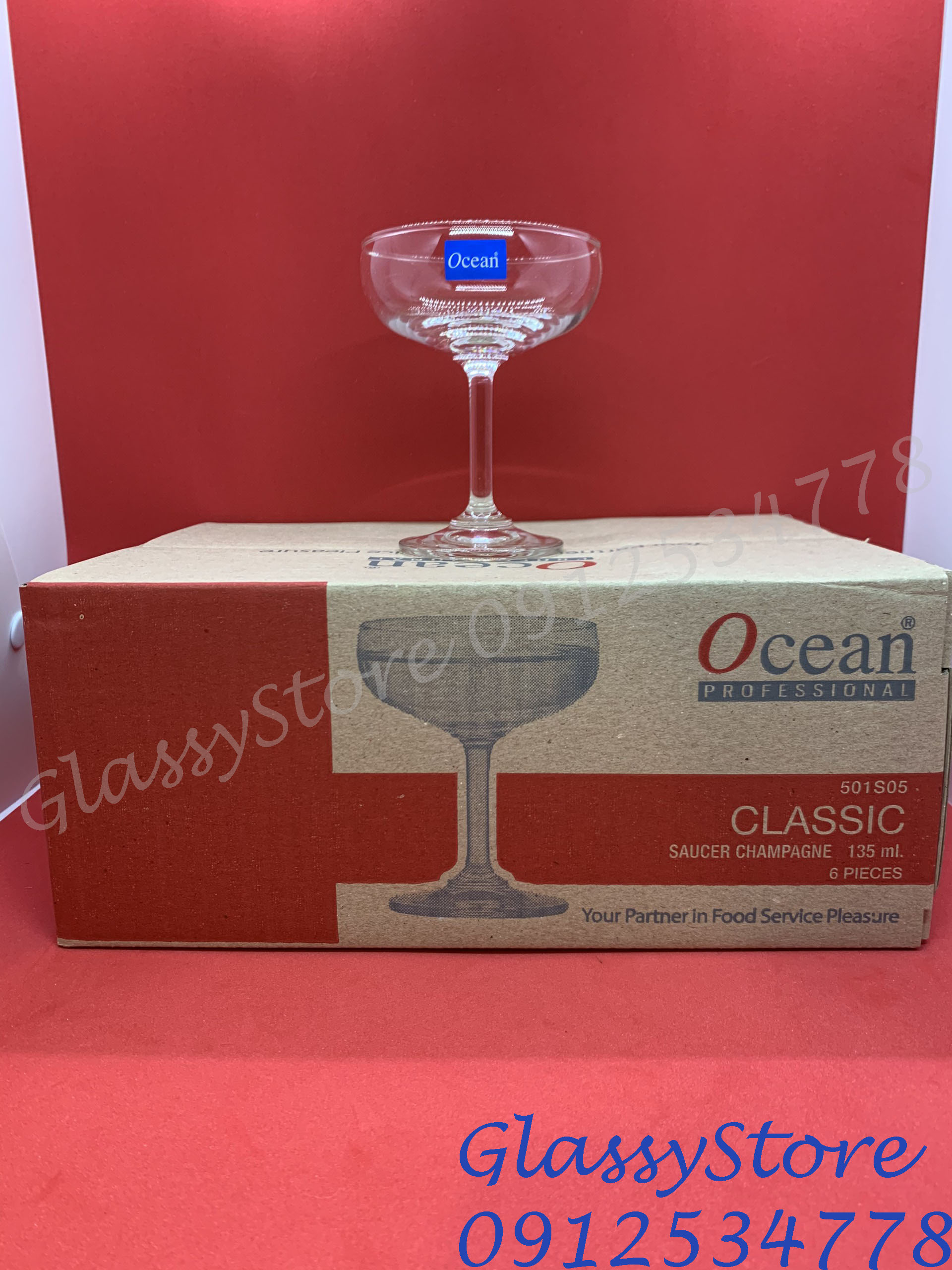 Ly rượu tháp thủy tinh Ocean Saucer Champagne 1501S05 / 1501S07 – Hàng chính hãng