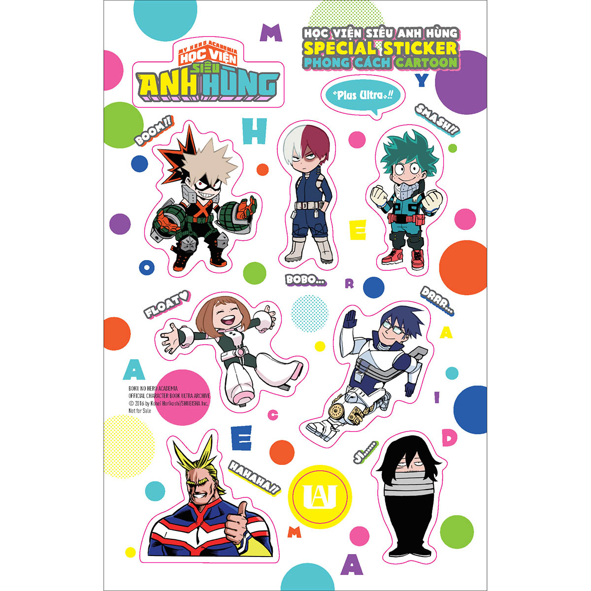 Official Character Book My Hero Academia Học Viện Siêu Anh Hùng: Ultra Archive [Tặng Kèm Set Bookmark PVC + Bảng Sticker]