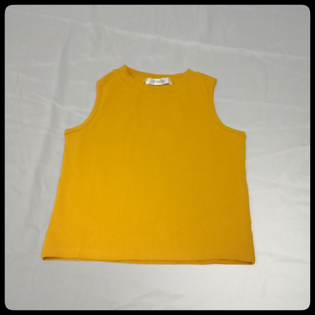 Áo ba lỗ croptop nữ thun bozip poco áo thun sát nách ôm body Queenshop