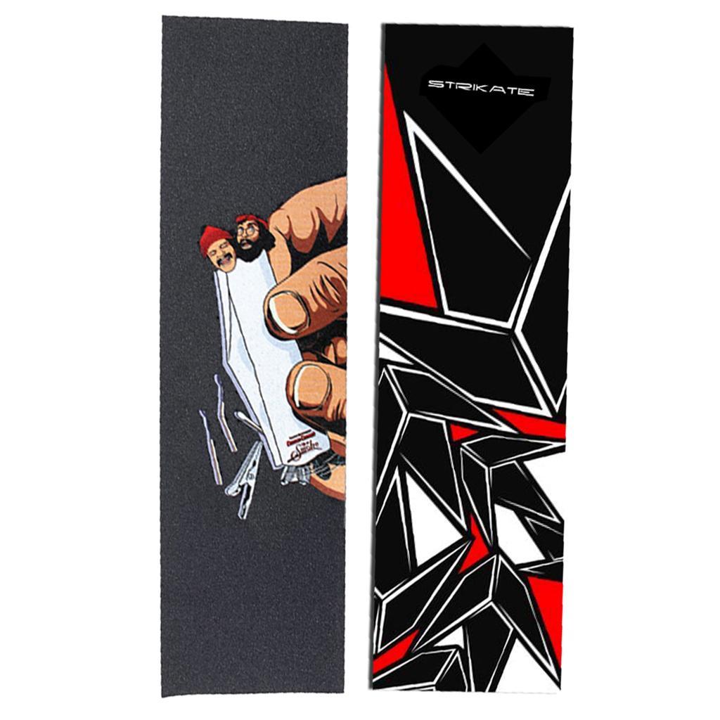 Pack of 2 Longboard Grip Tapes Griptape Sheets Sandpaper Sticker Colorful