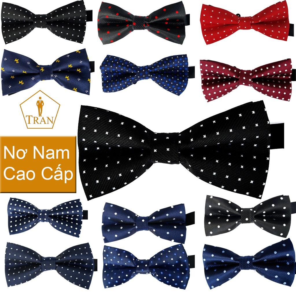 Nơ Xanh, Đen, Đỏ, Chấm Bi, Họa Tiết Nam Cao Cấp Cho Chú Rể