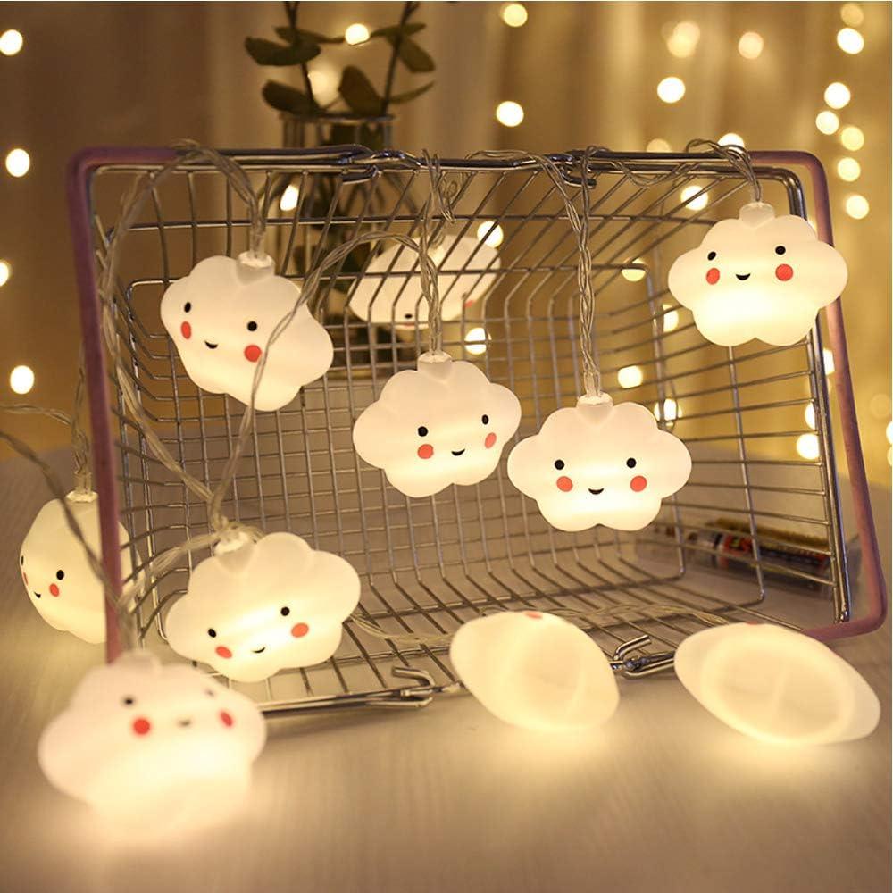 Đèn trẻ em dễ thương Đèn phòng ngủ Trang trí hành lang Đèn ngủ nhỏ Halloween Đèn dây ngày lễ Giáng sinh 10 đèn LED chạy bằng pin Tiệc lớp học Trang trí phòng ăn Đám mây
