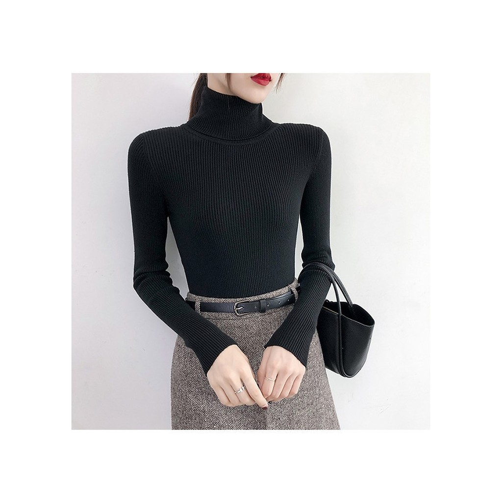 Áo len tơ kéo cổ lọ Style Hàn Quốc 4.5 XINH XẮN