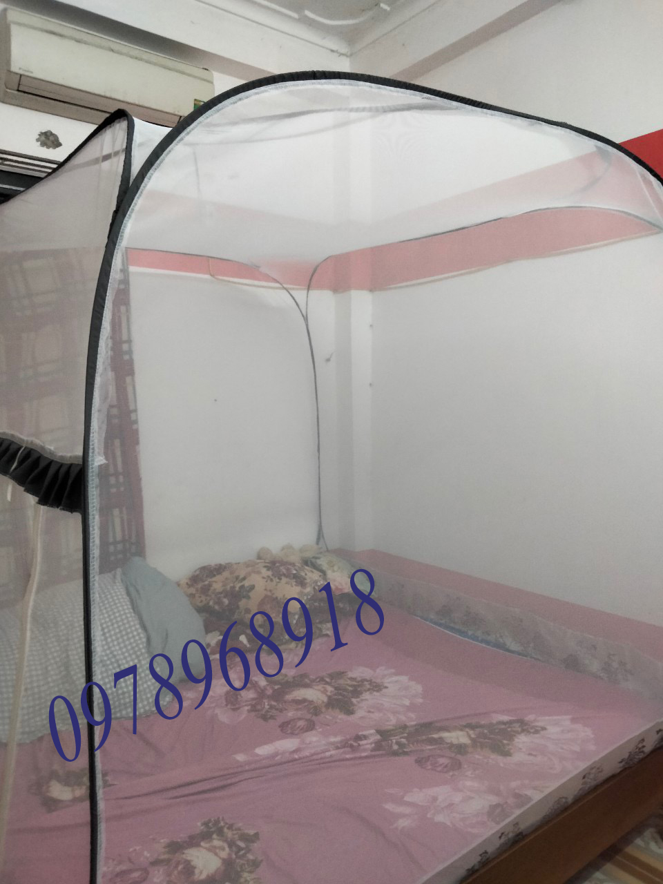 MÀN ĐỈNH VUÔNG 3 CỬA|| MÀN CHỤP TỰ BUNG CAO CẤP 1m75- Hàng Việt Nam XK