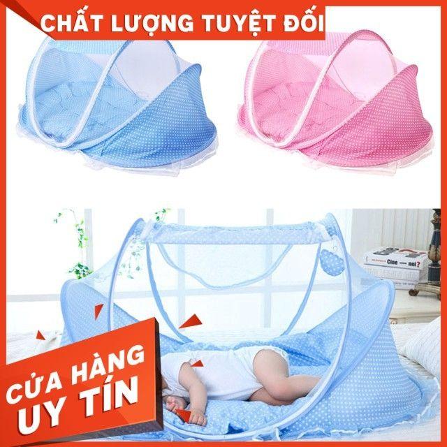 Màn Chống Muỗi Cho Bé Dễ Gấp Gọn Chất Liệu Mịn Màng Êm Ái Thoáng Mát Cho Bé Có Nhạc.