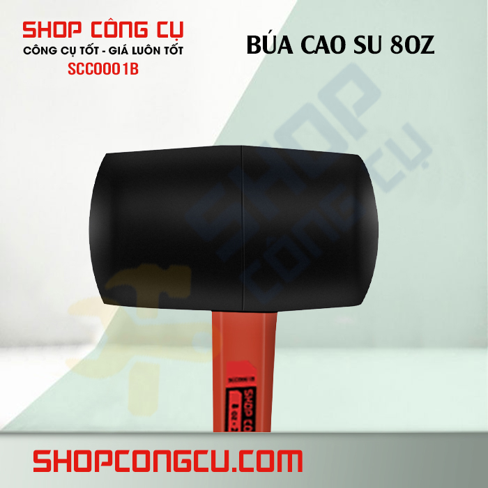 Búa cao su cán nhựa 8oz SCC0001B