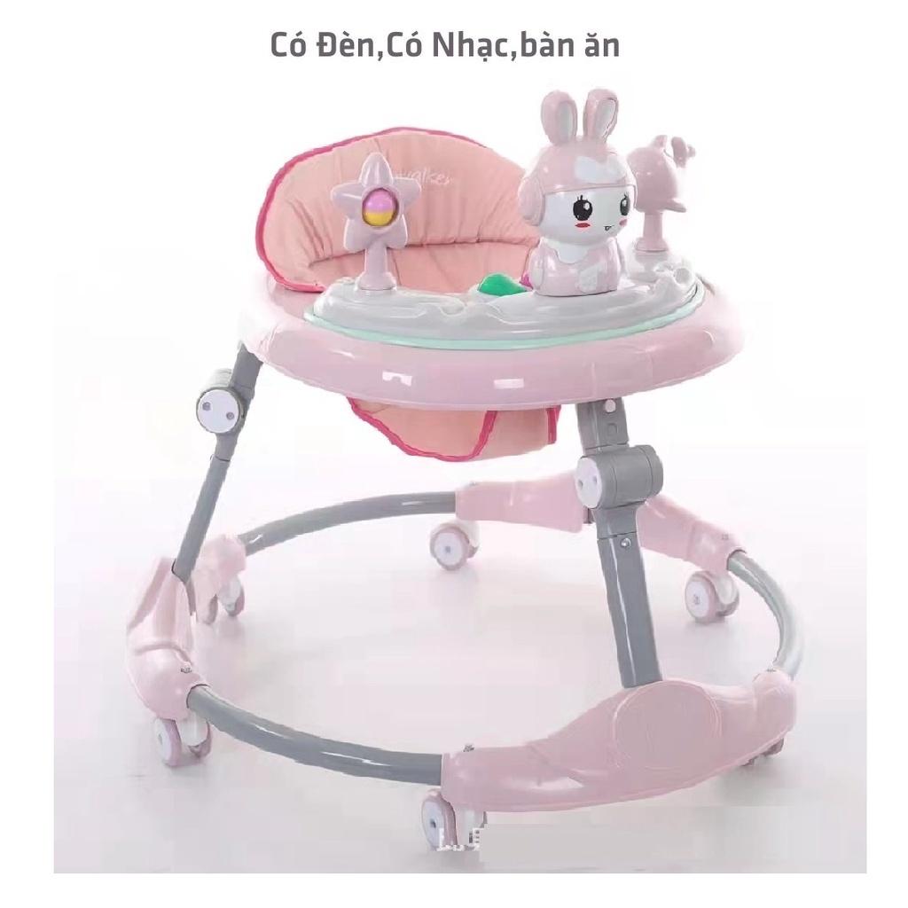 XE TRÒN TẬP ĐI CÓ CÁN ĐẨY - Xe Tròn Tập Đi Cho Bé Có Nhạc Vui Nhộn Điều Chỉnh Được Độ Cao Hàng Cao Cấp. .