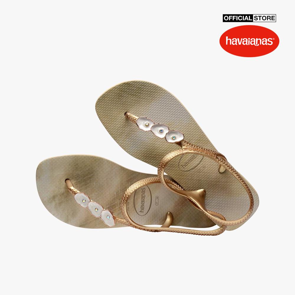 HAVAIANAS - Giày sandals nữ đế bệt Flash Urban Atlantis Swarovski 4147077-0