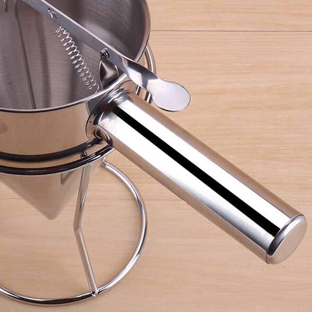 Stainless Steel Conical Funnel with Shelf Octopus Balls Home Kitchen Tool