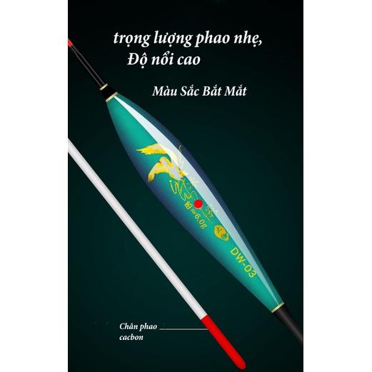 Phao Câu Đài Săn Hàng Hạc Trắng DW Phao Câu Cá Sơn Huỳnh Quang Chống Thấm Cao Cấp