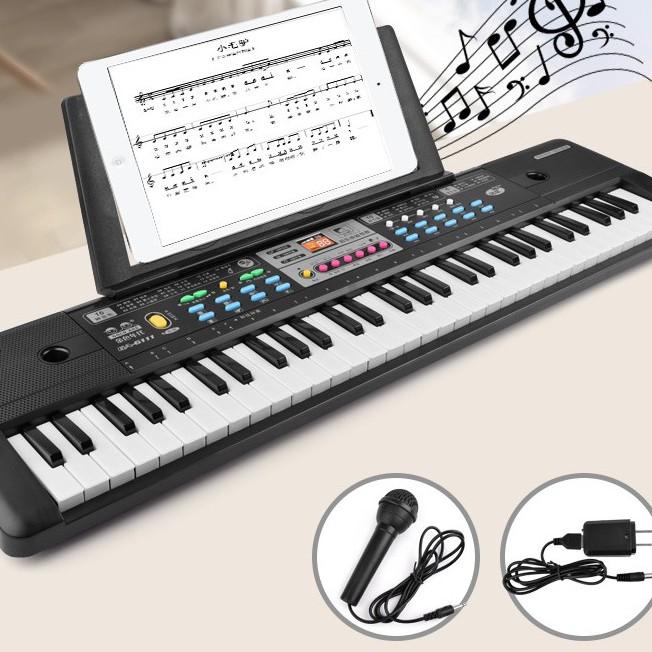 Đồ Chơi Đàn Piano Có Micro Sạc Đa Dạng Bài Hát Và Giai Điệu, Âm Thanh Chất Lượng, Cho Bé Tập Đàn Hát Làm Ca Sĩ
