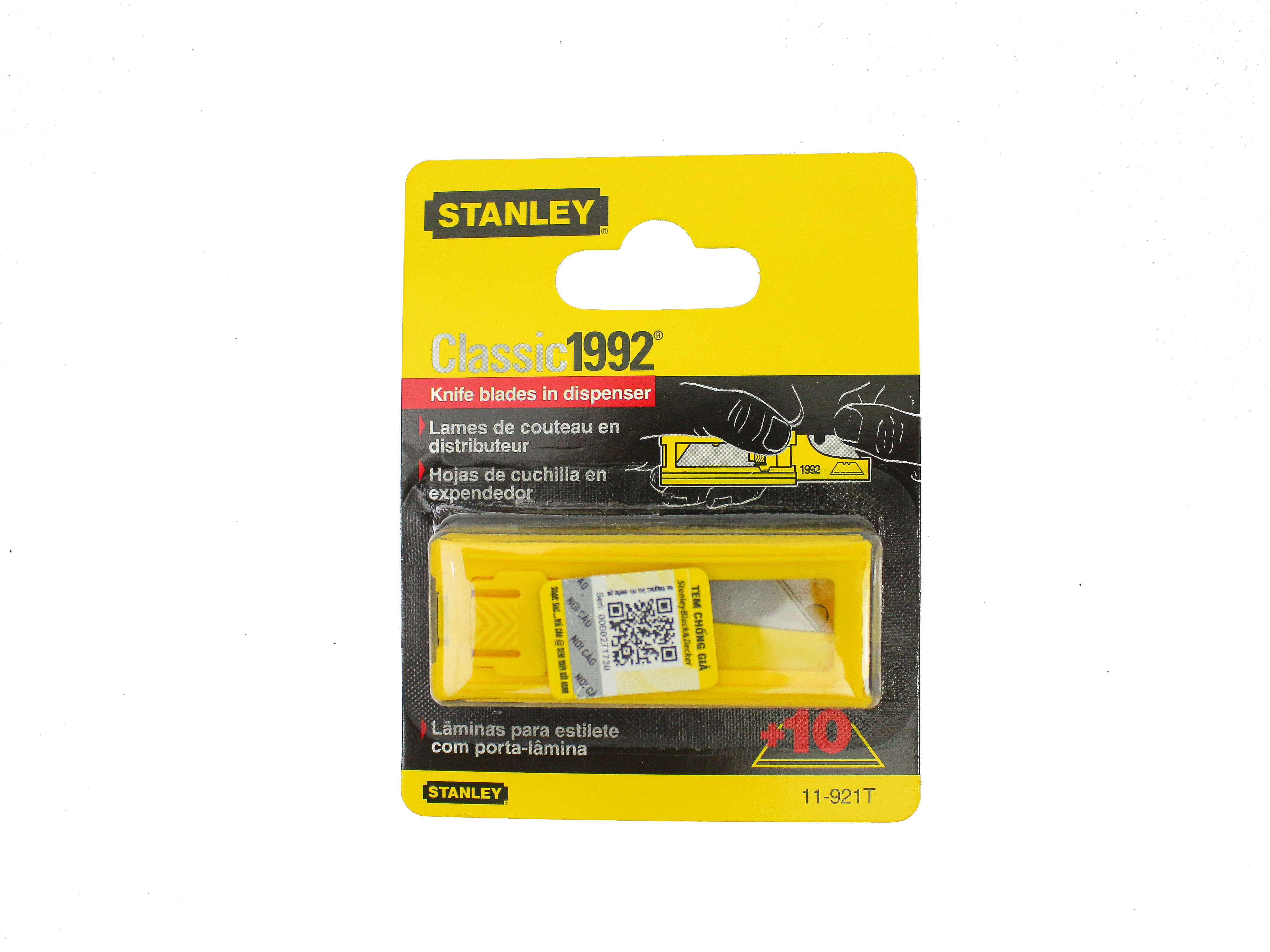 Combo Dao rọc cáp Stanley STHT10779-8 cán nhôm và Lưỡi dao rọc Stanley 11-921T