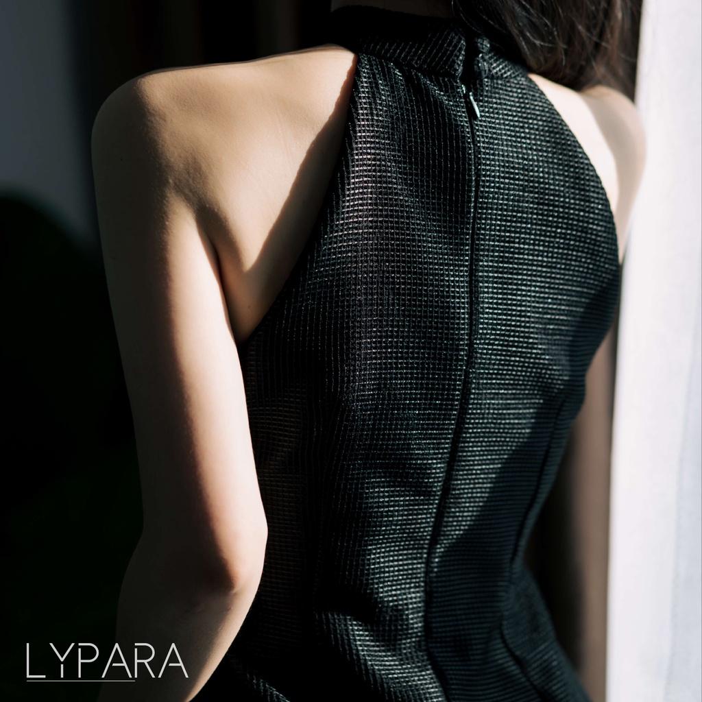 Đầm Đen Đi Tiệc Cổ Yếm Xẻ Tà Sang Trọng Lypara | Layla Set