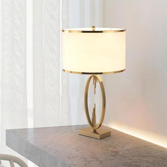 Đèn ngủ cao cấp thân đồng để bàn đọc sách kèm bóng LED chuyên dụng