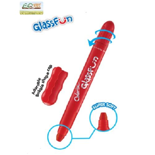 Bút vẽ trang trí lên kính nhập khẩu Hàn Quốc AMOS GlassFun Multi Crayons 6 màu GF6PC