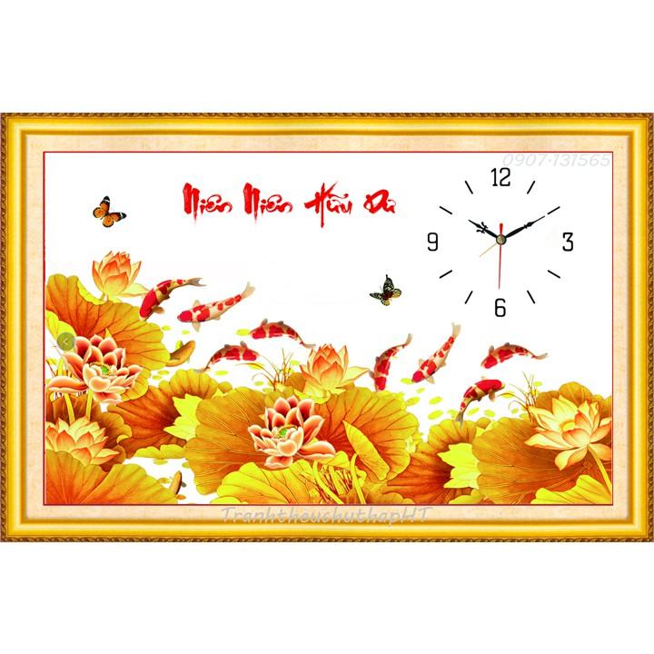 Tranh đính đá niên niên hữu dư VS248 - tự đính