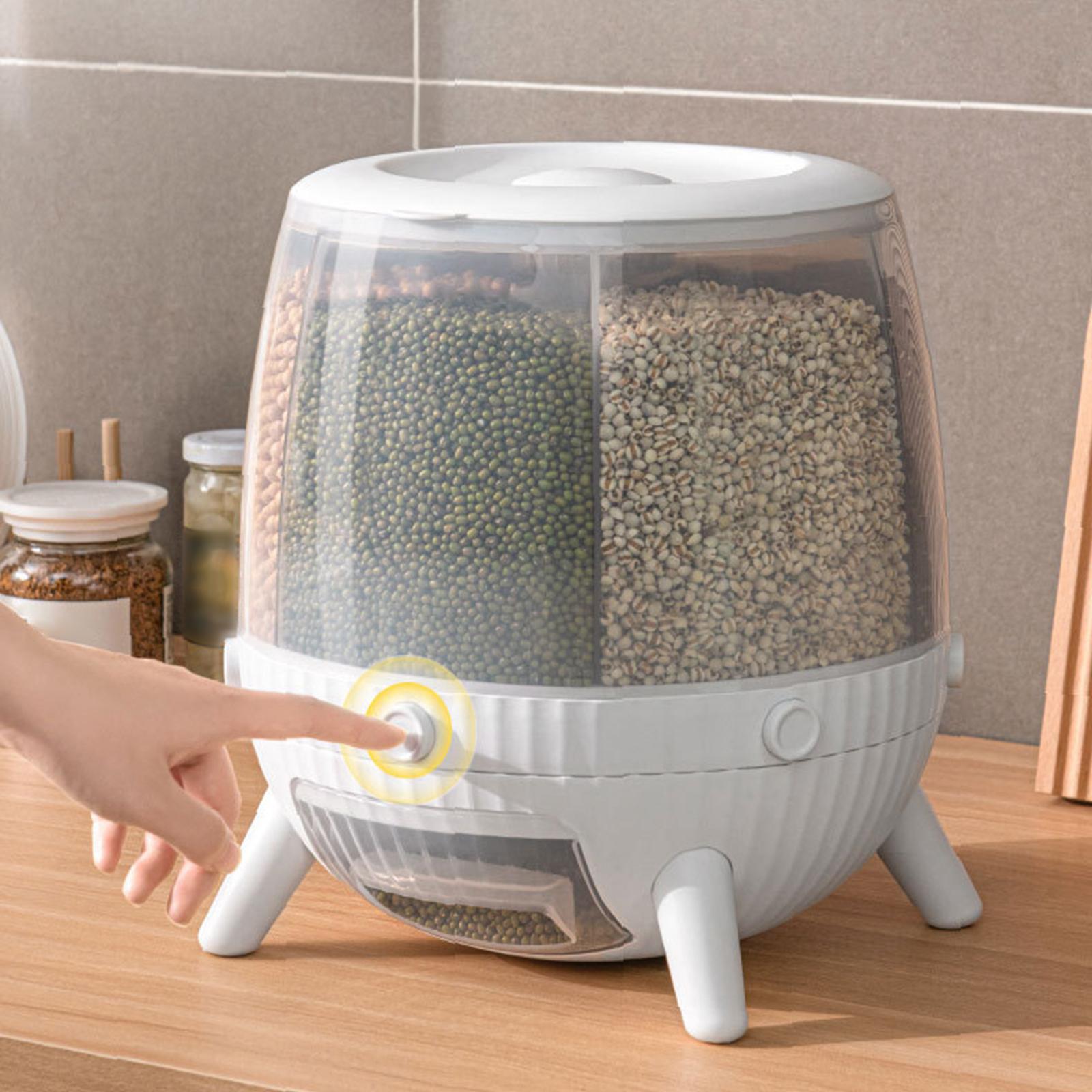 Rice Cereal Dispenser Plastic Moisture-Proof Dry Food Storage Container Box