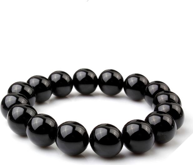 Vòng tay nam đá mã não đen onyx 5A