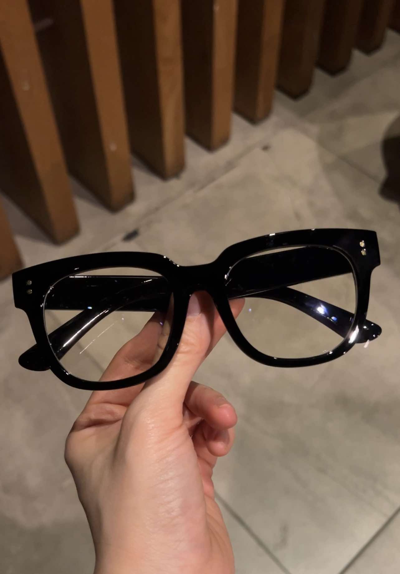 Kính mắt vuông thời trang gọng nhựa chắc chắn - Có thể thay mắt cận