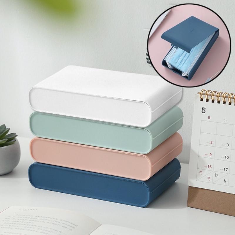 1 Hộp Đựng Khẩu Trang Di Động Chống Bụi Chống Ẩm Cho Học Sinh