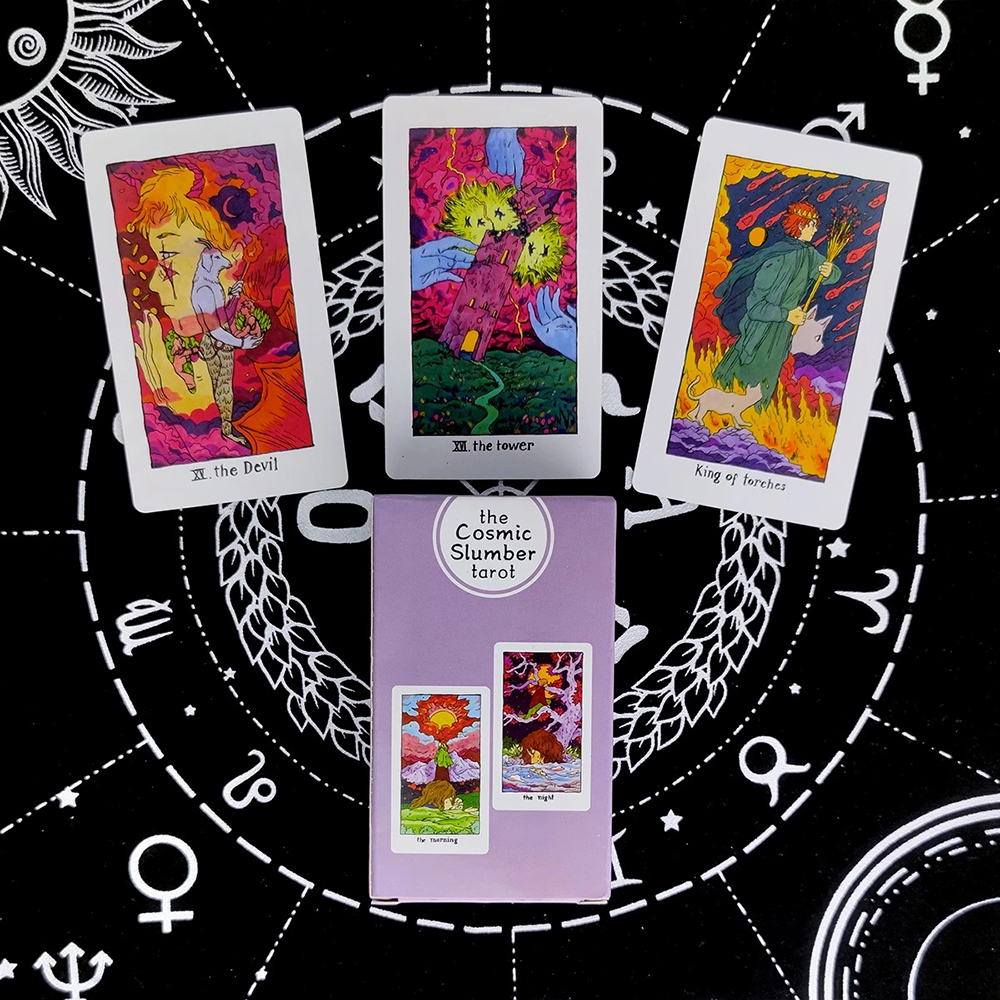 Bộ Bài The Cosmic Slumber Tarot 78 Lá Bài Tặng Đá Thanh Tẩy
