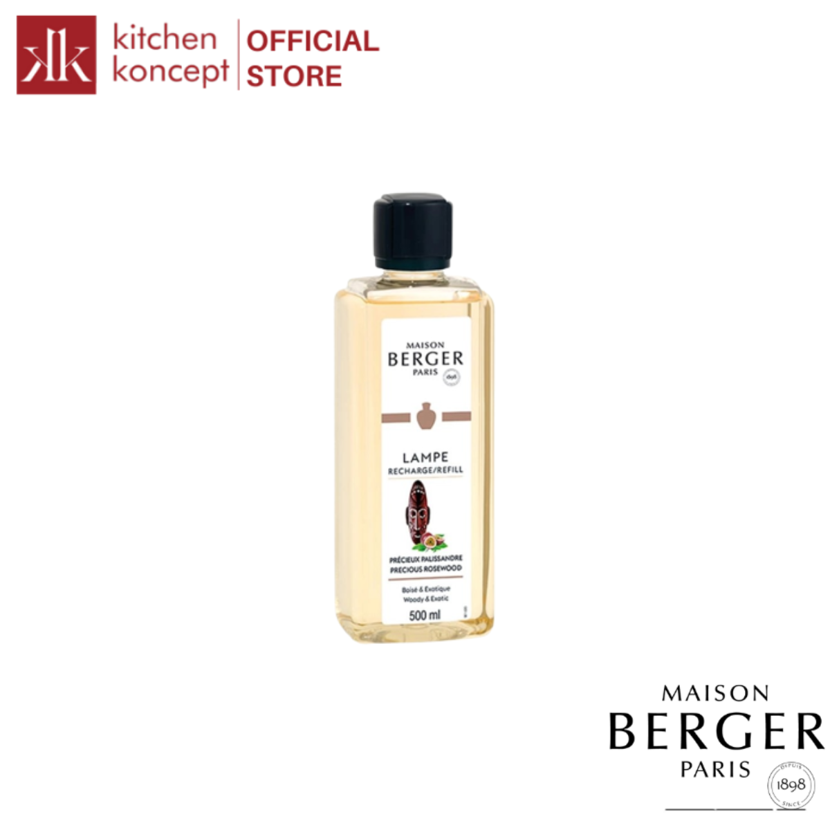 Maison Berger - Tinh dầu đèn xông hương Precious Rosewood - 500ml