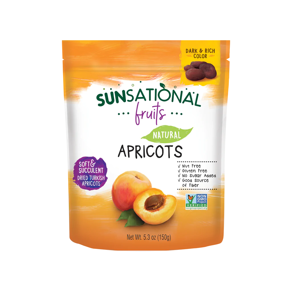 Quả Mơ Tự Nhiên Sấy Khô (150g) - Sunsational Fruits Natural Apricots (150g) - không thêm đường, nhiều chất xơ, không chất bảo quản