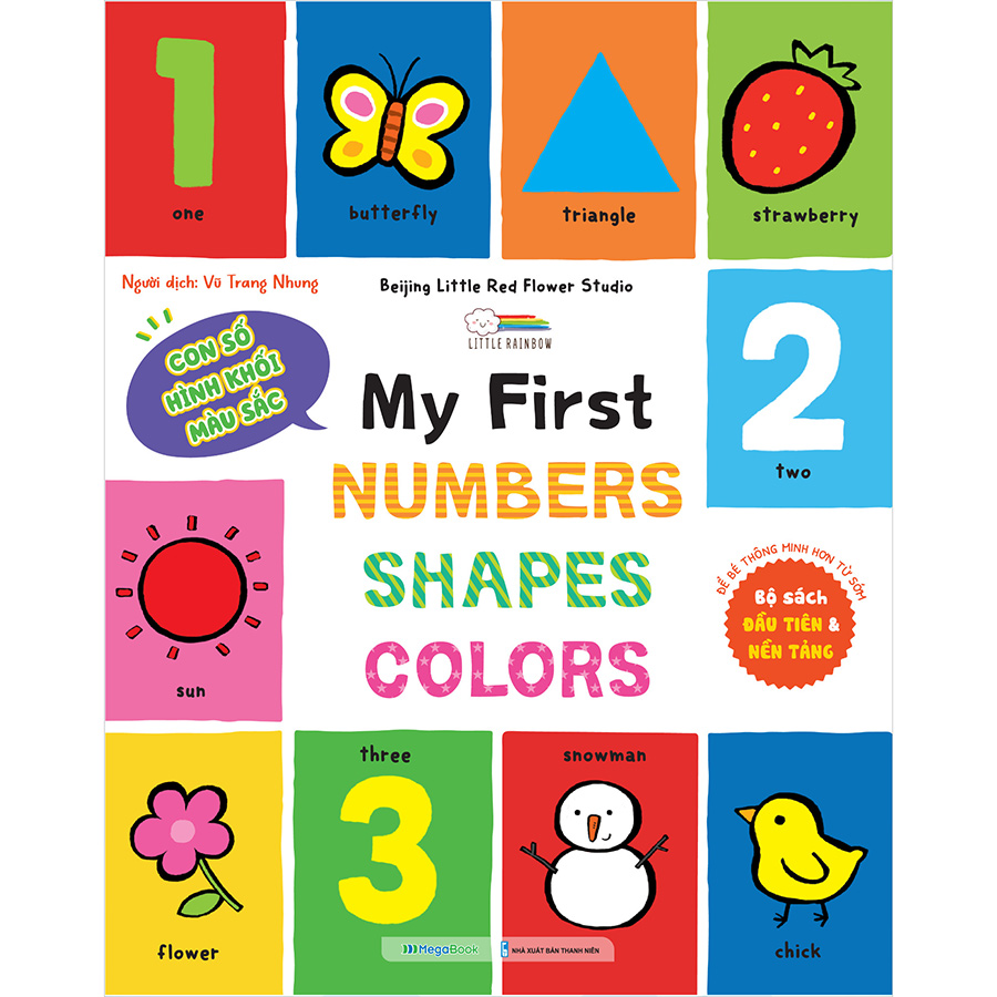 Combo My First 100 Words - 100 Animals - Numbers - Shapes - Colors - Sách từ vựng đầu đời cho bé (3 cuốn)