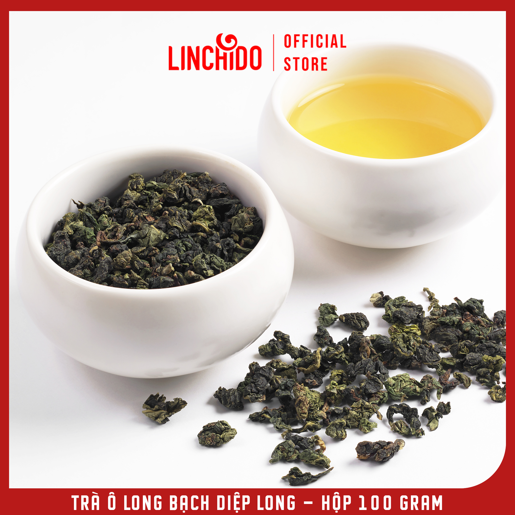 Trà Ô Long - Bạch Diệp Long - Hộp 100 Gram