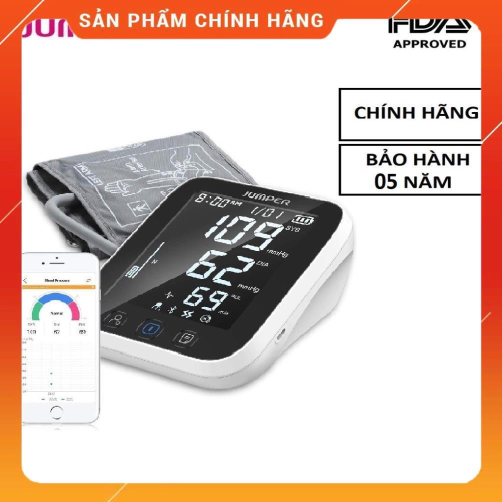 (FDA Hoa Kỳ + xuất USA) Máy đo huyết áp bắp tay Jumper JPD-HA121, Kết nối Bluetooth + APP, Bh 5 năm