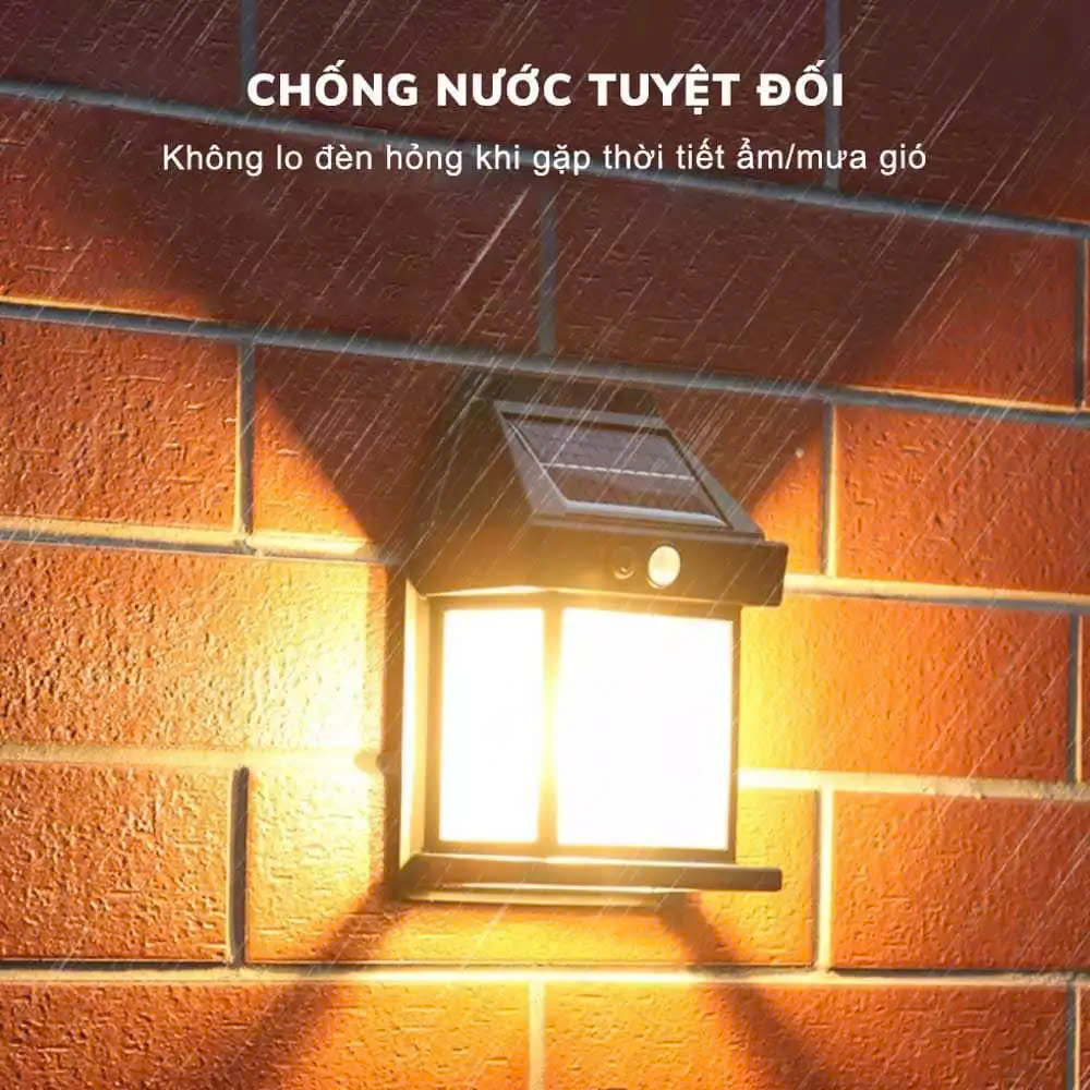 Bộ 2 Đèn Cảm Biến Năng Lượng Mặt Trời – Gắn Trụ Cổng, Tường Rào Trang Trí Cao Cấp