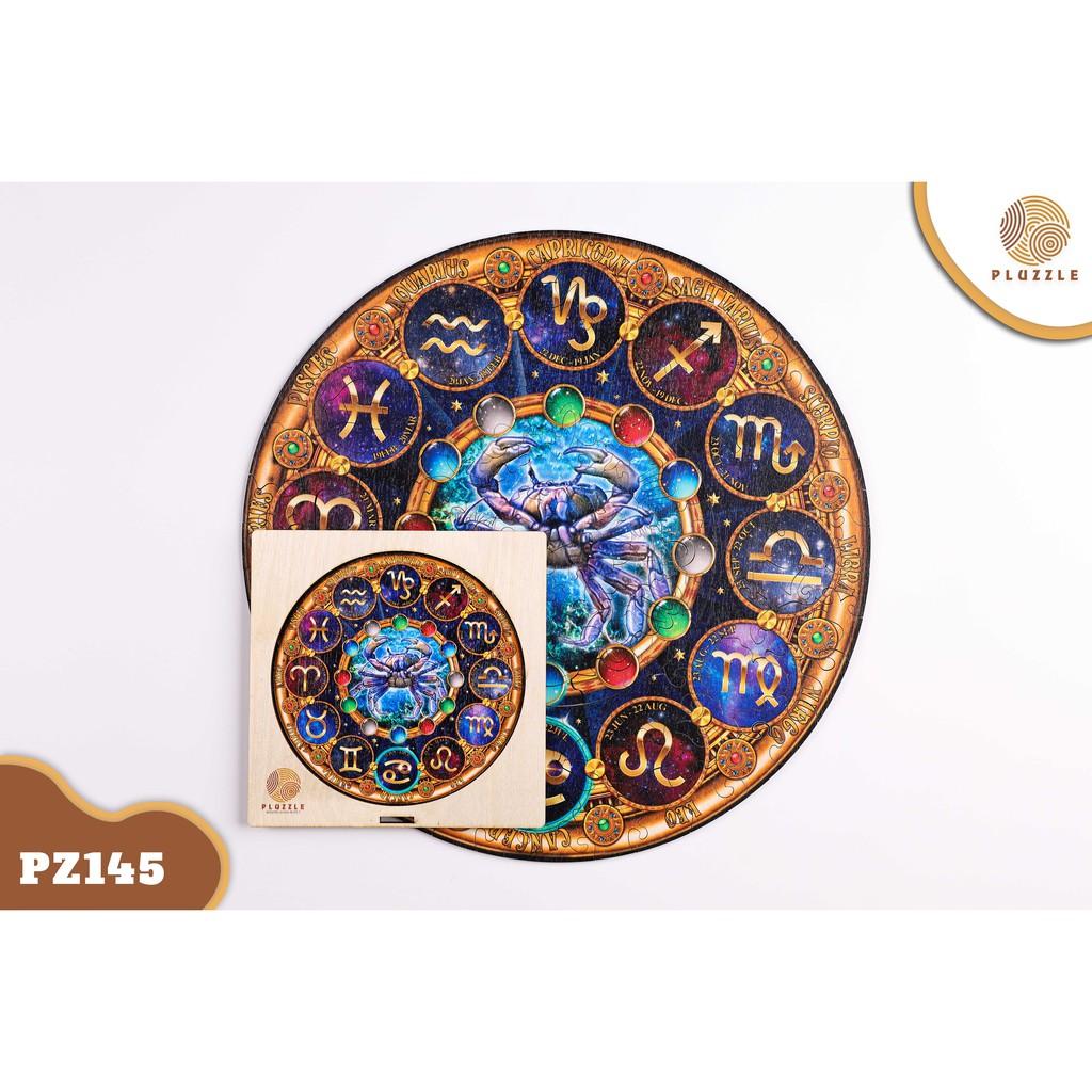 PLUZZLE Bộ xếp hình gỗ thông minh puzzle đồ chơi ghép hình 12 Cung Hoàng Đạo – Cung Cự Giải – PZ145