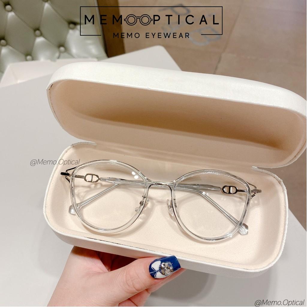 Gọng kính cận nữ phong cách thời trang S615,kính mắt mèo Memo Optical