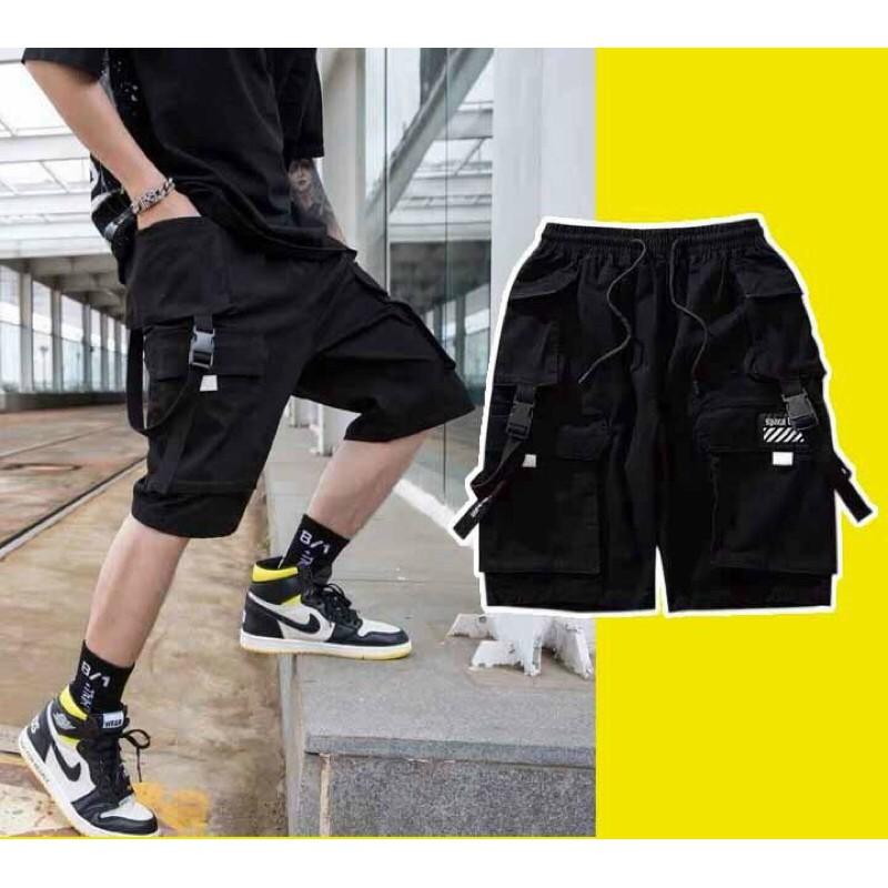 ️Hàng cao cấpQuần short kaki TIME phản quang phối dây chất dày