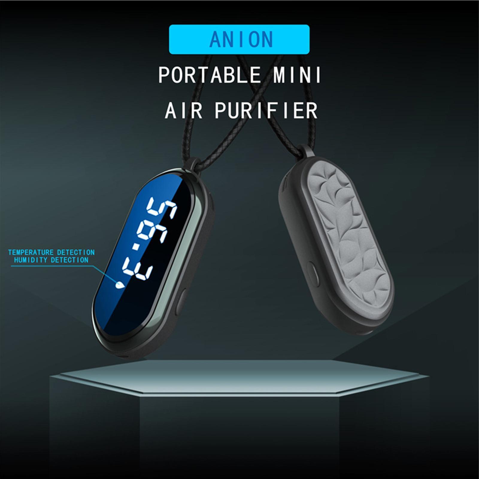 Compact Wearable Air Purifier Personal Travel Size Necklace Negative