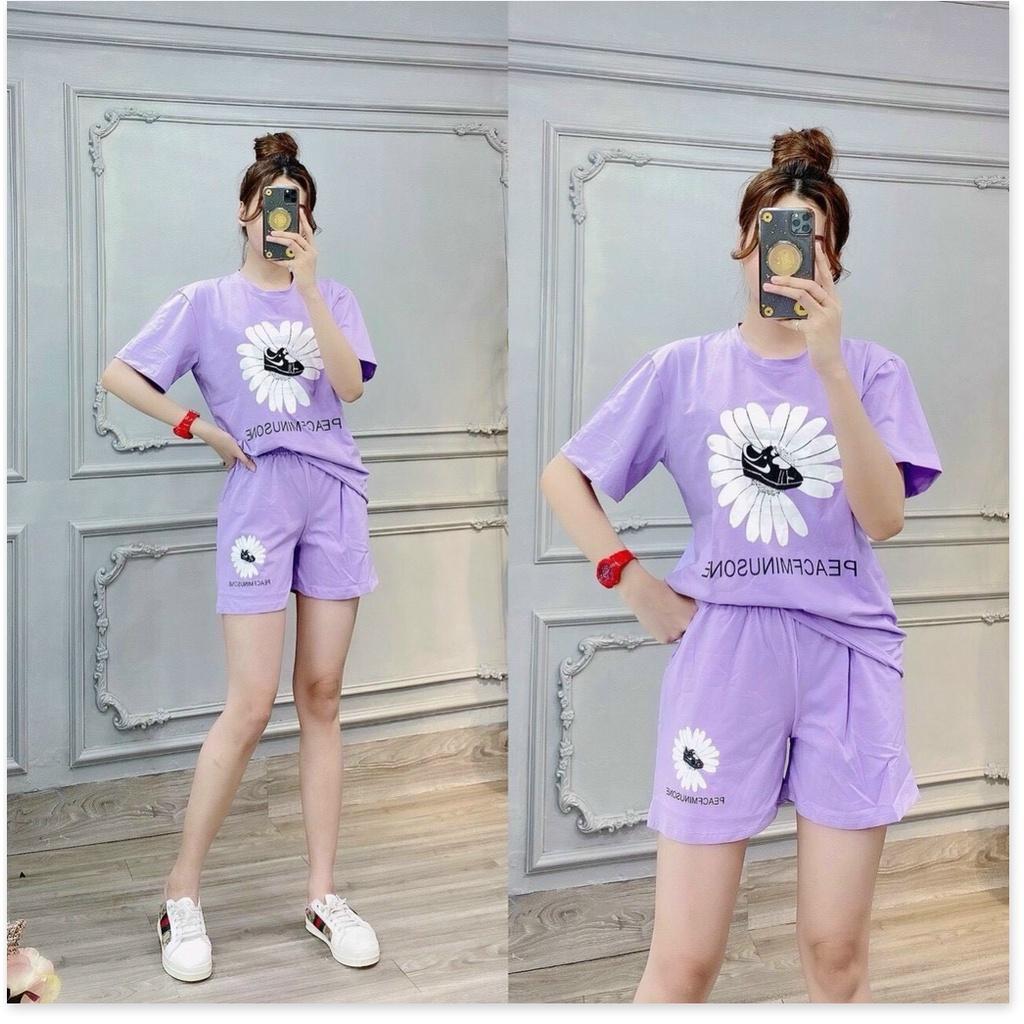 Set bộ đồ mặc nhà thun cotton nữ cực đẹp , mát mẻ , hot hè 2021 THỜI TRANG KME FASHION