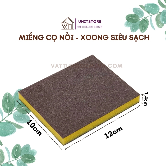 Miếng chùi nồi cọ xoong chảo đồ inox siêu sạch SIA NB001