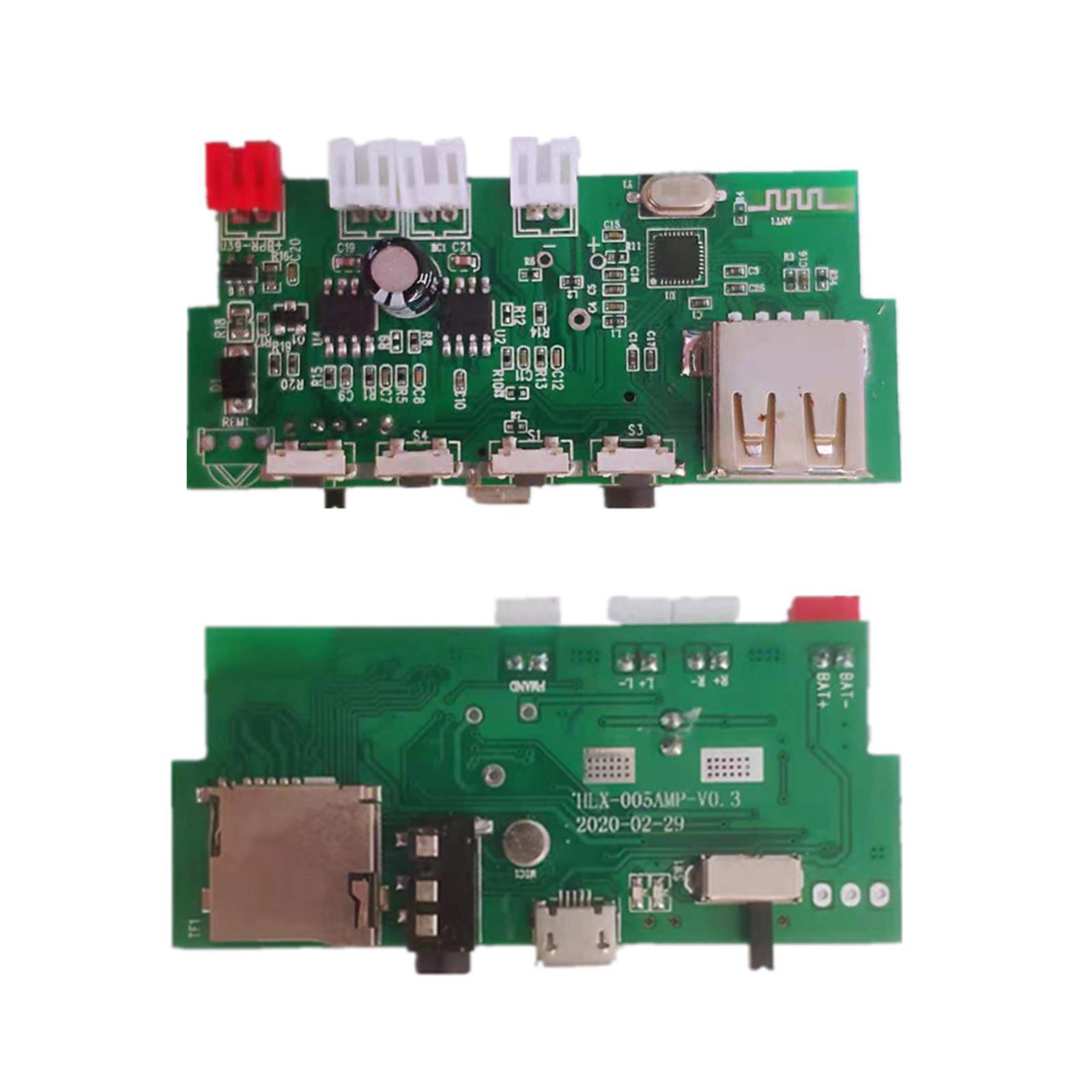 2X MP3 Decoder Board 5V AUX Input Player Support MP3 USB TF Card Function
