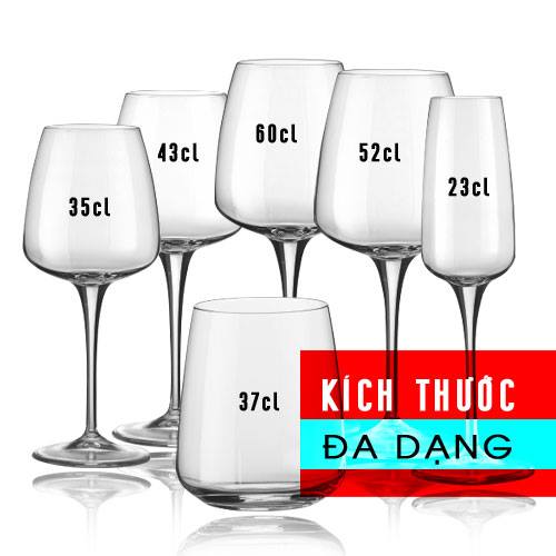 Bộ 6 ly rượu  thủy  tinh Aurum 350ml - Bormioli Rocco - Italy