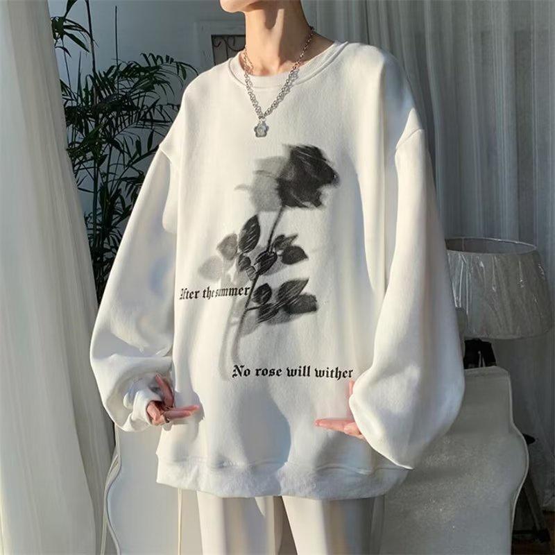 Áo Hoodie Dài Tay Form Rộng In Họa Tiết Thời Trang Dành Cho Nam / Nữ size M-3XL