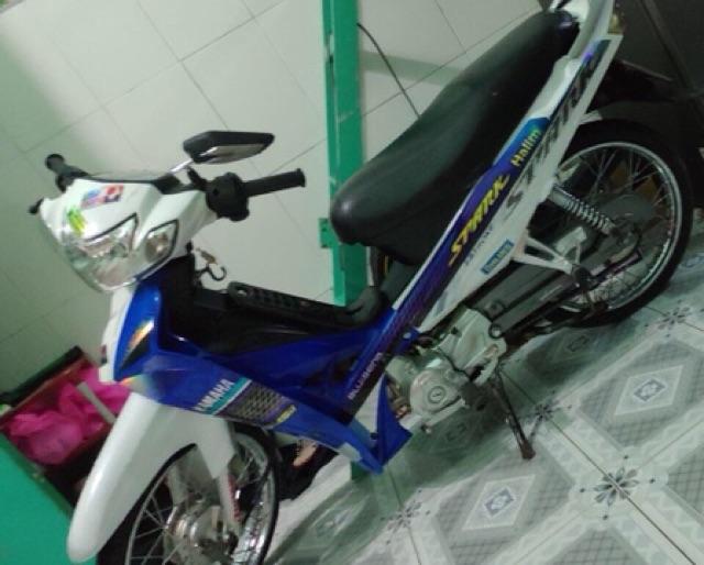 Tem sirius 110 spark xanh bạc crom
