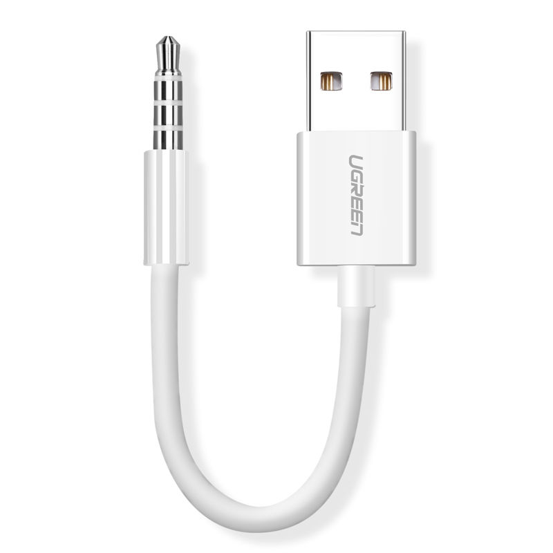 Cáp sạc iPod thế hệ 3/4/5/6 USB2.0 sang 3.5mm dài 10cm UGREEN US260 50146 - Hàng chính hãng