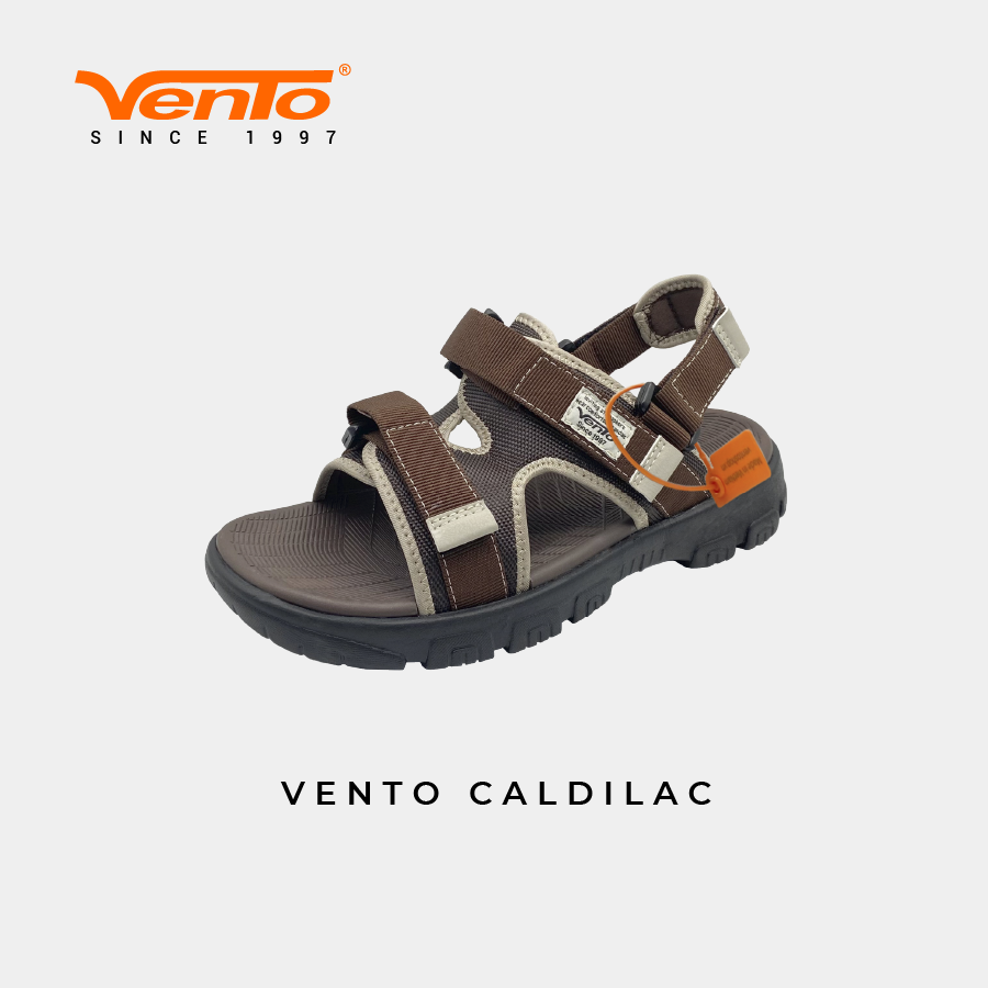 Giày Sandal VENTO CHÍNH HÃNG CALDILAC MÀU NÂU BE/ĐEN NB10608