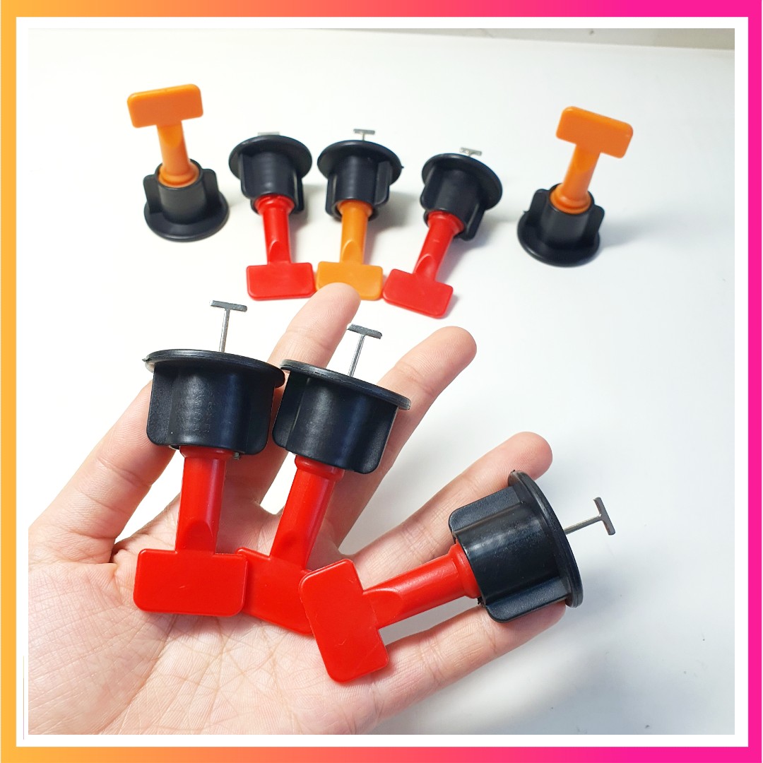 Bộ 50 Chiếc Ke Vít Vặn Tái Sử Dụng Kèm 02 Cờ Lê Móc + Tặng 150 Chiếc Ke Thập Tái Sử Dụng Căn Góc Và Mạch 1.5mm