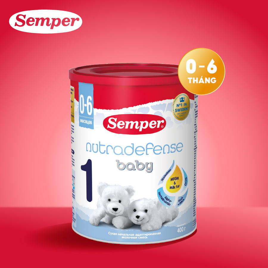 Sữa bột công thức Semper Nutradefense Baby 1 400g