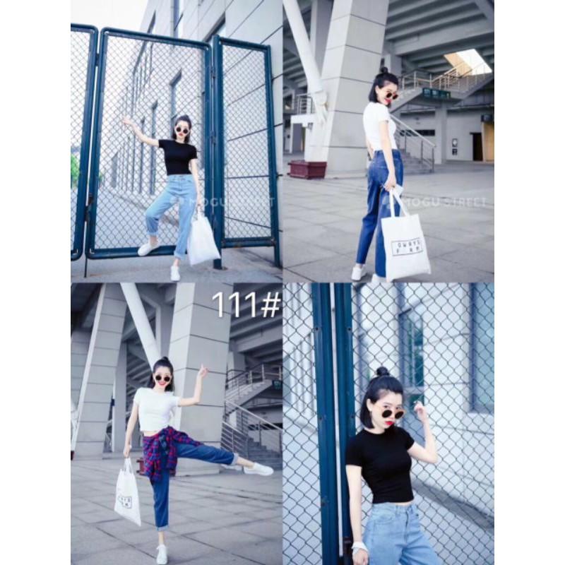 Áo croptop trơn nữ hàng quảng châu