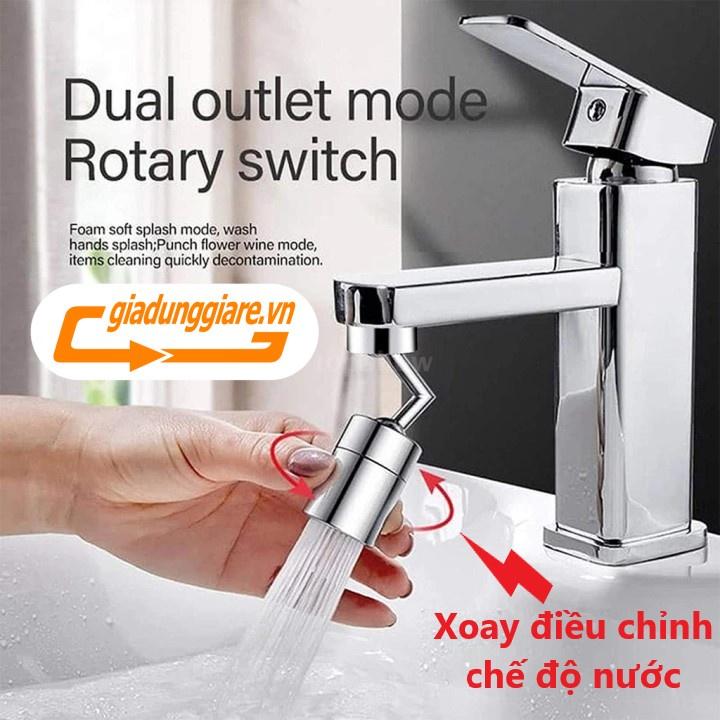 ĐẦU NỐI INOX TĂNG ÁP VÒI NƯỚC lắp được đa số vòi chậu rửa chén bát lavabo với 2 chế độ nước chảy